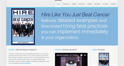 Desktop Screenshot of hirelikeyoujustbeatcancer.com